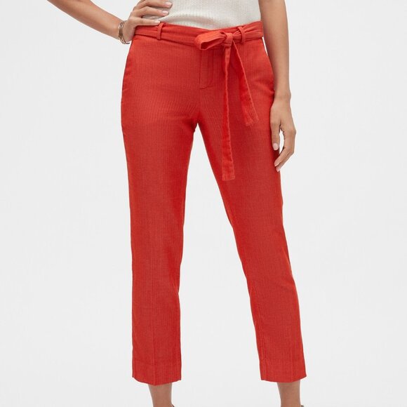 Banana Republic Factory Avery Fit Tie-Waist Ankle Pant Black Size 4 Petite - Picture 4 of 4